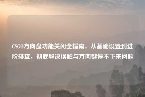 CSGO方向盘功能关闭全指南，从基础设置到进阶排查，彻底解决误触与方向键停不下来问题
