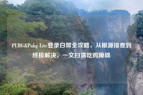PUBG&Pubg Lite登录白屏全攻略，从根源排查到终极解决，一文扫清吃鸡障碍