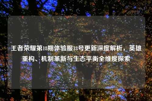 王者荣耀第18期体验服18号更新深度解析，英雄重构、机制革新与生态平衡全维度探索