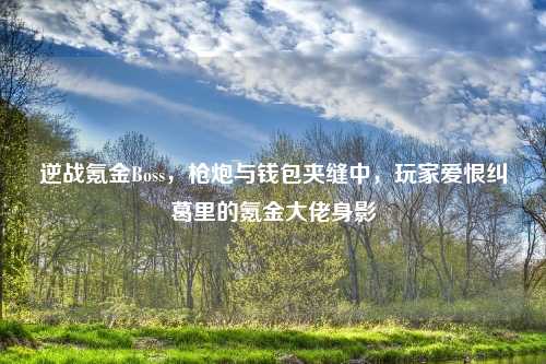逆战氪金Boss，枪炮与钱包夹缝中，玩家爱恨纠葛里的氪金大佬身影