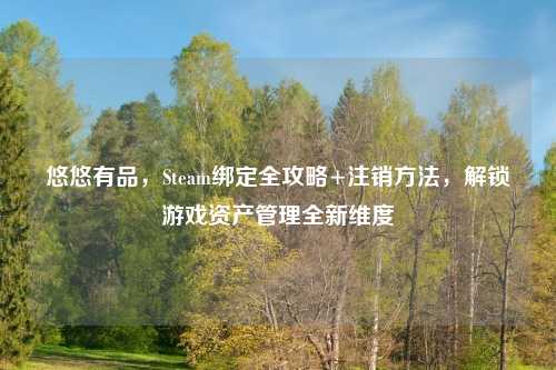 悠悠有品，Steam绑定全攻略+注销     ，解锁游戏资产管理全新维度