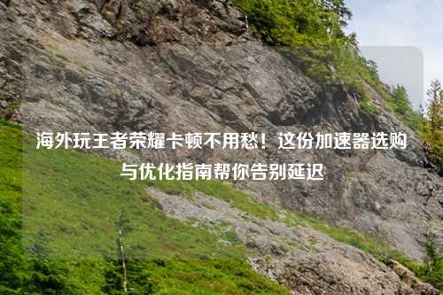 海外玩王者荣耀卡顿不用愁！这份加速器选购与优化指南帮你告别延迟