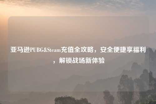 亚马逊PUBG&Steam充值全攻略，安全便捷享福利，解锁战场新体验
