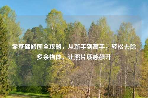 零基础修图全攻略，从新手到高手，轻松去除多余物体，让照片质感飙升