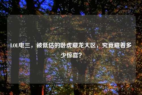 LOL电三，被低估的卧虎藏龙大区，究竟藏着多少惊喜？