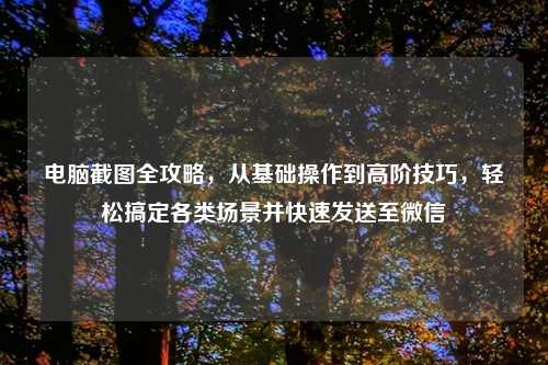 电脑截图全攻略，从基础操作到高阶技巧，轻松搞定各类场景并快速发送至微信
