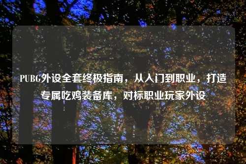 PUBG外设     终极指南，从入门到职业，打造专属吃鸡装备库，对标职业玩家外设