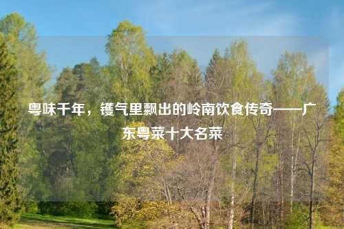 粤味千年，镬气里飘出的岭南饮食传奇——广东粤菜十大名菜