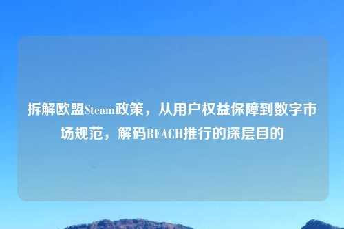 拆解欧盟Steam政策，从用户权益保障到数字市场规范，解码REACH推行的深层目的