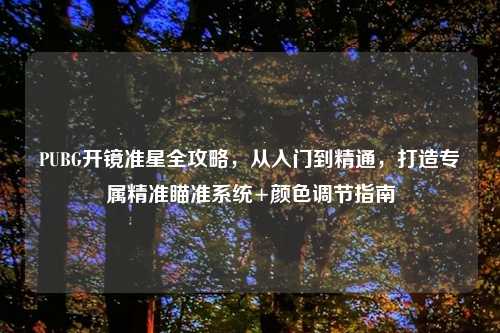 PUBG开镜准星全攻略，从入门到精通，打造专属精准瞄准系统+颜色调节指南