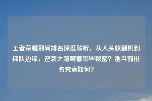 王者荣耀荆轲排名深度解析，从人头收割机到梯队边缘，逆袭之路藏着哪些秘密？她当前排名究竟如何？