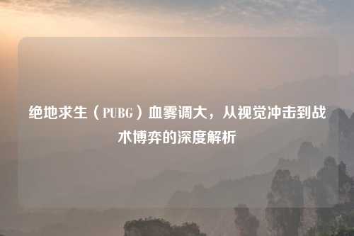 绝地求生（PUBG）血雾调大，从视觉冲击到战术博弈的深度解析