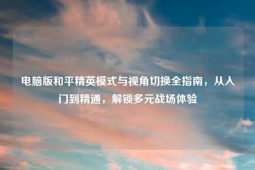 电脑版和平精英模式与视角切换全指南，从入门到精通，解锁多元战场体验