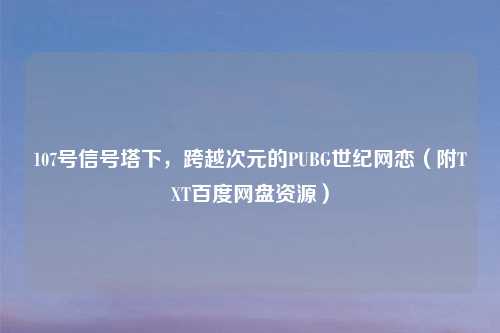 107号信号塔下，跨越次元的PUBG世纪网恋（附TXT百度网盘资源）