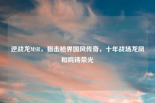 逆战龙MSR，狙击枪界国风传奇，十年战场龙凤和鸣铸荣光