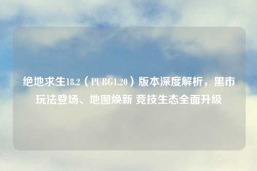 绝地求生18.2（PUBG1.20）版本深度解析，黑市玩法登场、地图焕新 竞技生态全面升级
