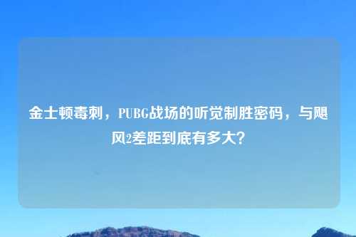 金士顿毒刺，PUBG战场的听觉制胜密码，与飓风2差距到底有多大？