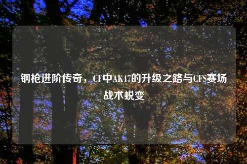 钢枪进阶传奇，CF中AK47的升级之路与CFS赛场战术蜕变
