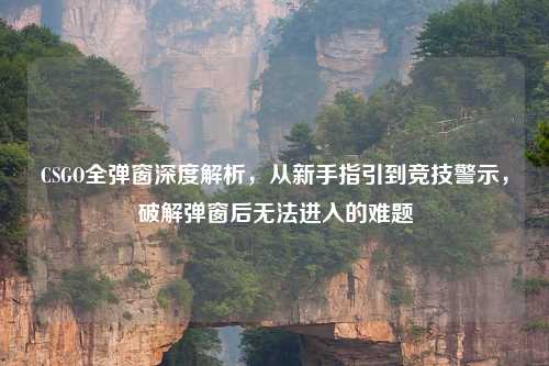 CSGO全弹窗深度解析，从新手指引到竞技警示，破解弹窗后无法进入的难题