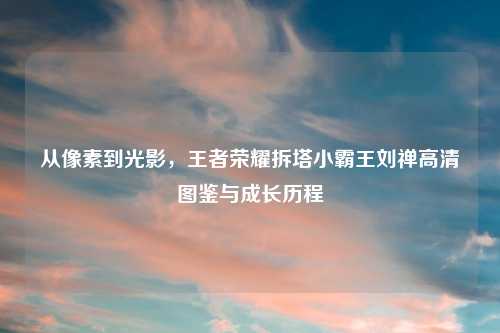 从像素到光影，王者荣耀拆塔小霸王刘禅高清图鉴与成长历程