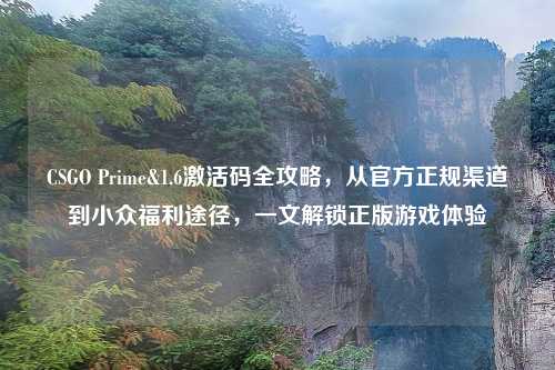 CSGO Prime&1.6激活码全攻略，从官方正规渠道到小众福利途径，一文解锁正版游戏体验