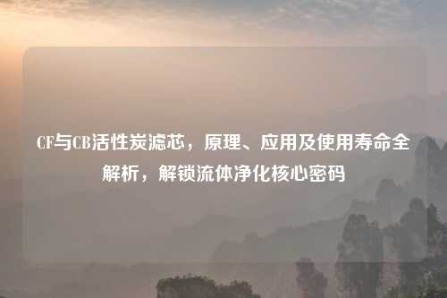 CF与CB活性炭滤芯，原理、应用及使用寿命全解析，解锁流体净化核心密码