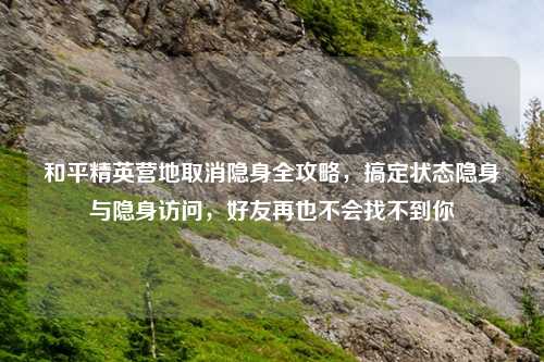 和平精英营地取消隐身全攻略，搞定状态隐身与隐身访问，好友再也不会找不到你