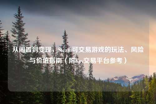 从闲置到变现，Steam可交易游戏的玩法、风险与价值指南（附Key交易平台参考）