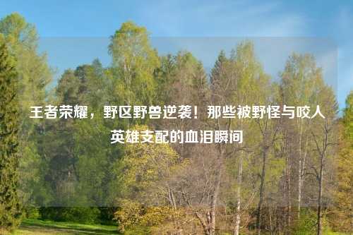 王者荣耀，野区野兽逆袭！那些被野怪与咬人英雄支配的血泪瞬间