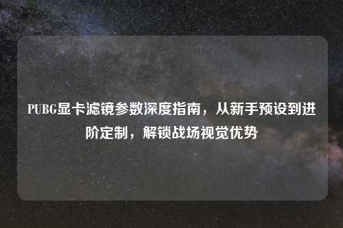 PUBG显卡滤镜参数深度指南，从新手预设到进阶定制，解锁战场视觉优势