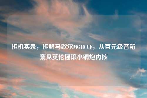 拆机实录，拆解马歇尔MG10 CF，从百元级音箱窥见英伦摇滚小钢炮内核