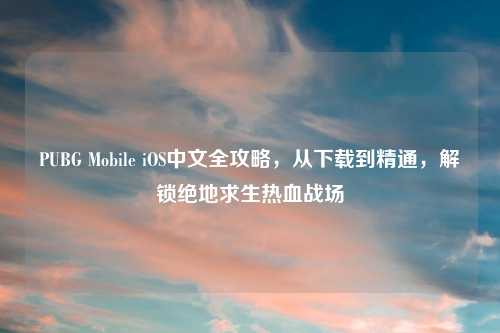 PUBG Mobile iOS中文全攻略，从下载到精通，解锁绝地求生热血战场