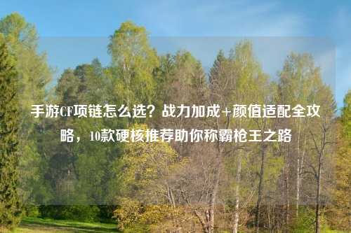 手游CF项链怎么选？战力加成+颜值适配全攻略，10款硬核推荐助你称霸枪王之路
