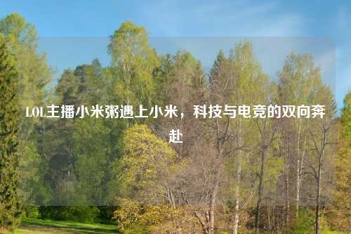 LOL主播小米粥遇上小米，科技与电竞的双向奔赴