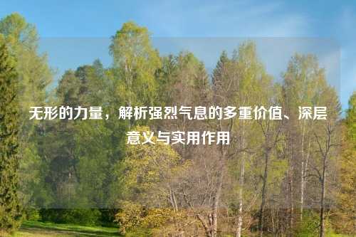 无形的力量，解析强烈气息的多重价值、深层意义与实用作用