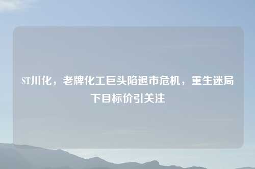 ST川化，老牌化工巨头陷退市危机，重生迷局下目标价引关注