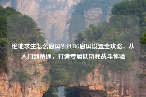 绝地求生怎么息屏？PUBG息屏设置全攻略，从入门到精通，打造专属低功耗战斗体验