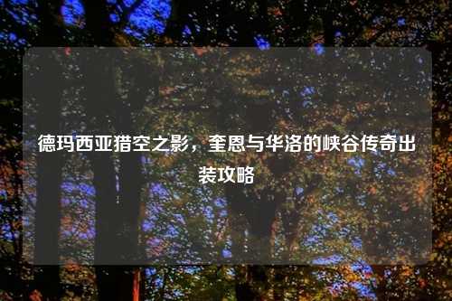 德玛西亚猎空之影，奎恩与华洛的峡谷传奇出装攻略