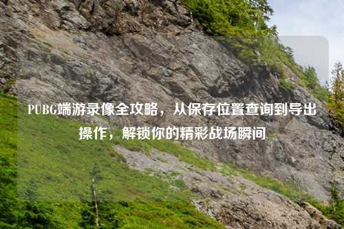PUBG端游录像全攻略，从保存位置查询到导出操作，解锁你的精彩战场瞬间