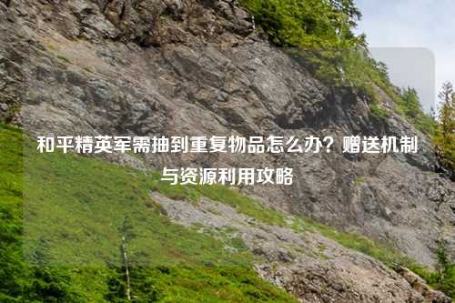 和平精英军需抽到重复物品怎么办？赠送机制与资源利用攻略