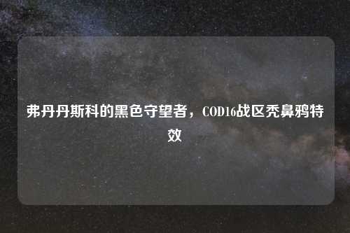 弗丹丹斯科的黑色守望者，COD16战区秃鼻鸦特效