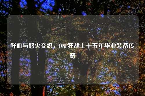 鲜血与怒火交织，DNF狂战士十五年毕业装备传奇