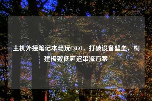 主机外接笔记本畅玩CSGO，打破设备壁垒，构建极致低延迟串流方案