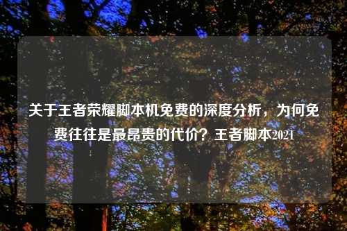 关于王者荣耀脚本机免费的深度分析，为何免费往往是最昂贵的代价？王者脚本2021