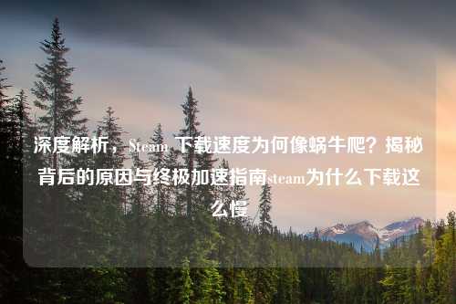 深度解析，Steam      为何像蜗牛爬？揭秘背后的原因与终极加速指南steam为什么下载这么慢