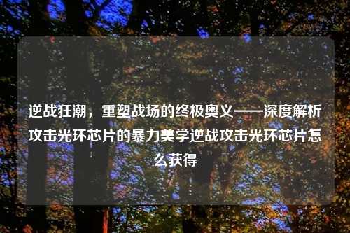 逆战狂潮，重塑战场的终极奥义——深度解析攻击光环芯片的暴力美学逆战攻击光环芯片怎么获得