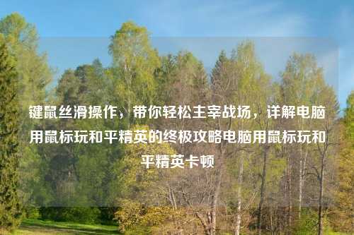 键鼠丝滑操作，带你轻松主宰战场，详解电脑用鼠标玩和平精英的终极攻略电脑用鼠标玩和平精英卡顿