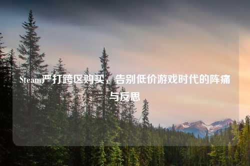 Steam严打跨区购买，告别低价游戏时代的阵痛与反思