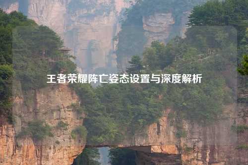 王者荣耀阵亡姿态设置与深度解析