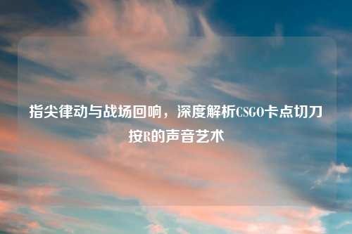 指尖律动与战场回响，深度解析CSGO卡点切刀按R的声音艺术